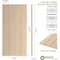 Ekena Millwork Rustic Four Board Joined Board-n-Batten Sandblasted Faux Wood Shutters w/No Batten, 22W x 24H, PR SHUBJN22X24SDPR - alternate 4